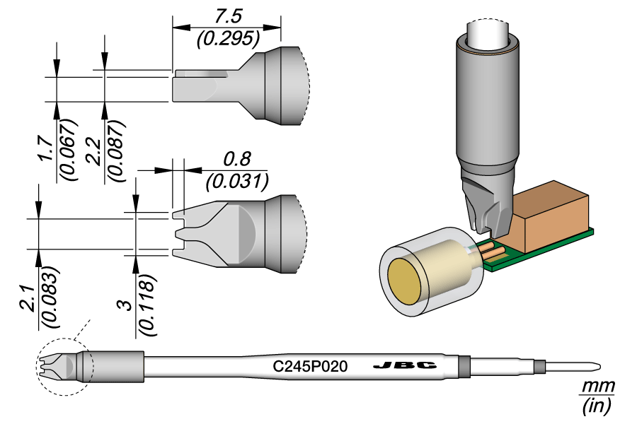 C245P020 - Multipin Connector Cartridge 2.1